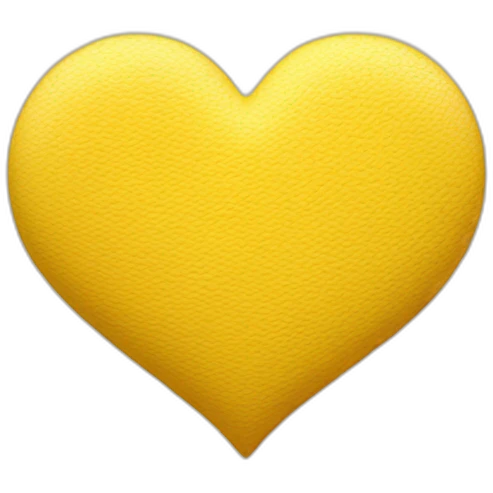  heart yellow emoji