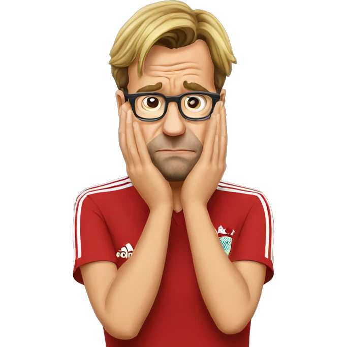 Jurgen Klopp facepalm emoji emoji