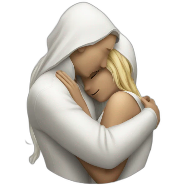 Minets blanc embrace emoji