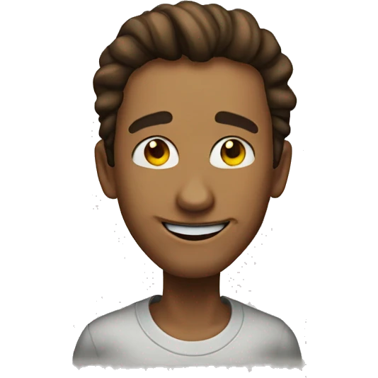 Faking a smile emoji