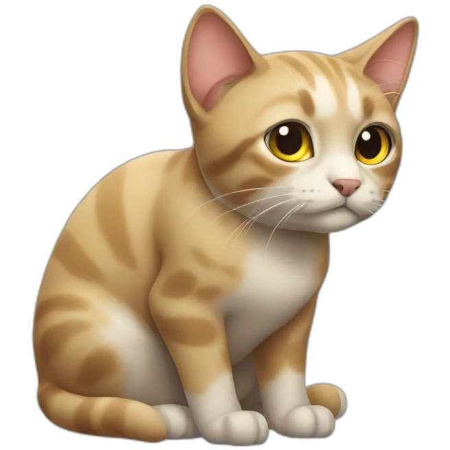 cat crouched emoji