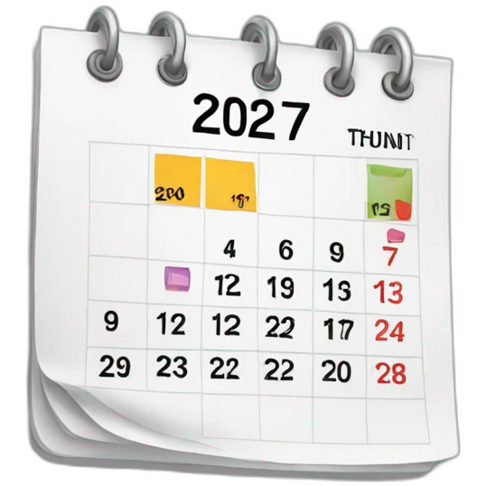 Planning calendar emoji
