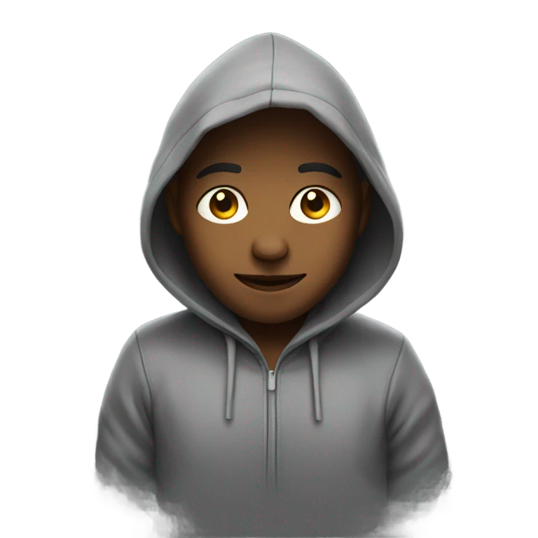 Me in a hoodie emoji