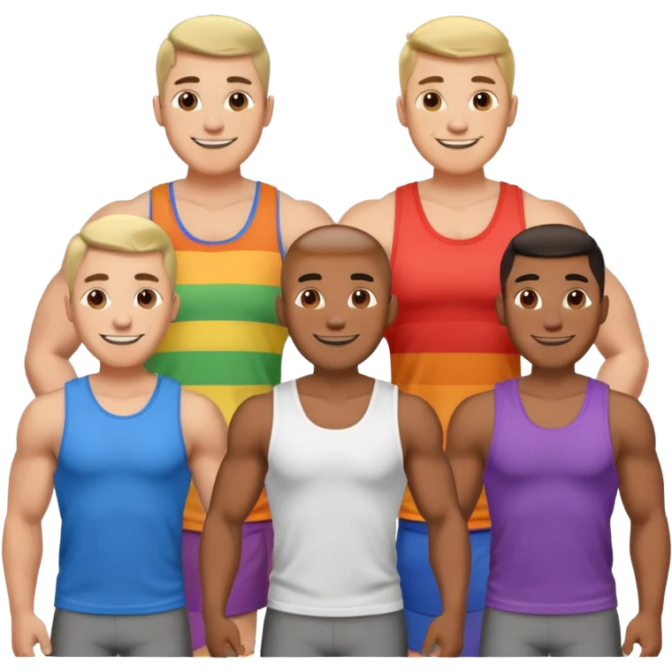 Gay men naked emoji