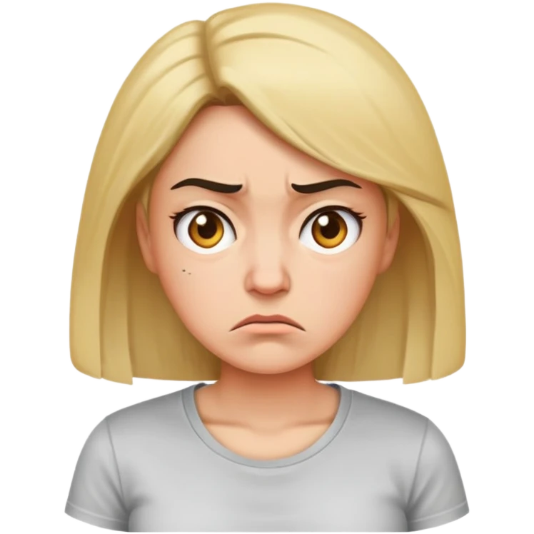 When your girlfriend annoys  emoji