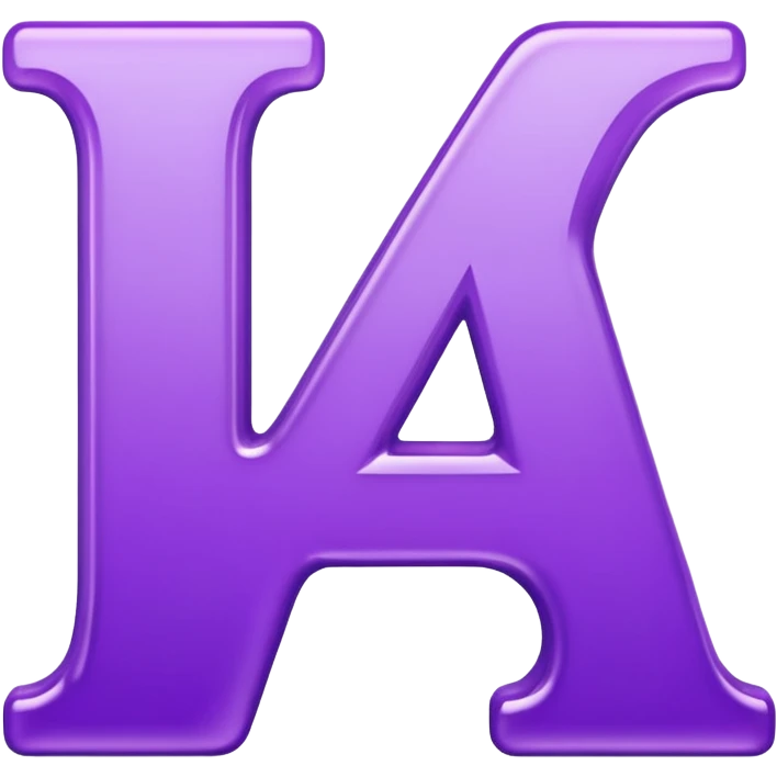 purple alphabet letters emoji