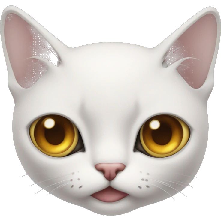 three eyes cat mouth unrealistic emoji