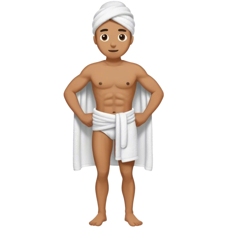 body towel male emoji
