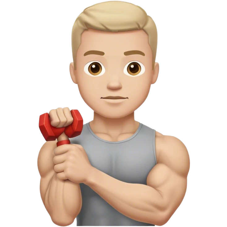side view guy doing bicep hammer-curls palms-facing-up emoji
