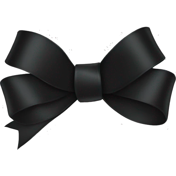 Black ribbon  emoji