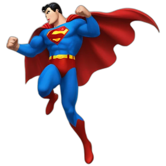 superman punching emoji