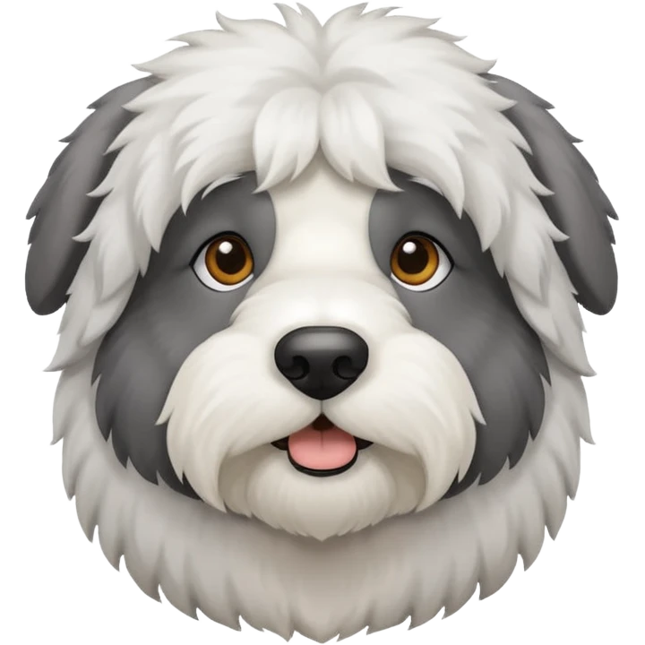 cute old English sheepdog  emoji