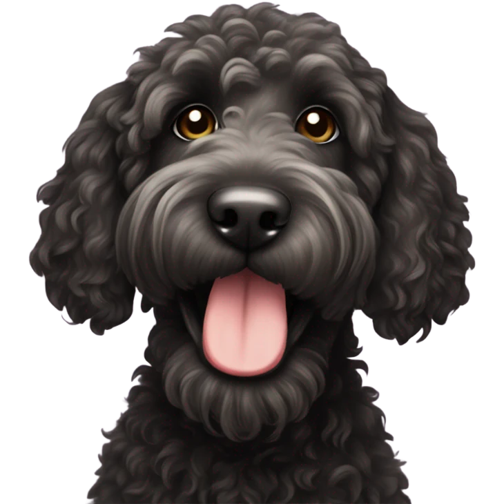 Black labradoodle emoji