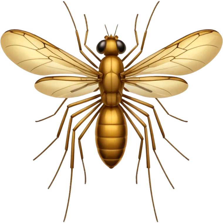 Amber-trapped mosquito emoji