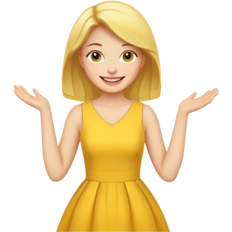 yellow dress emoji