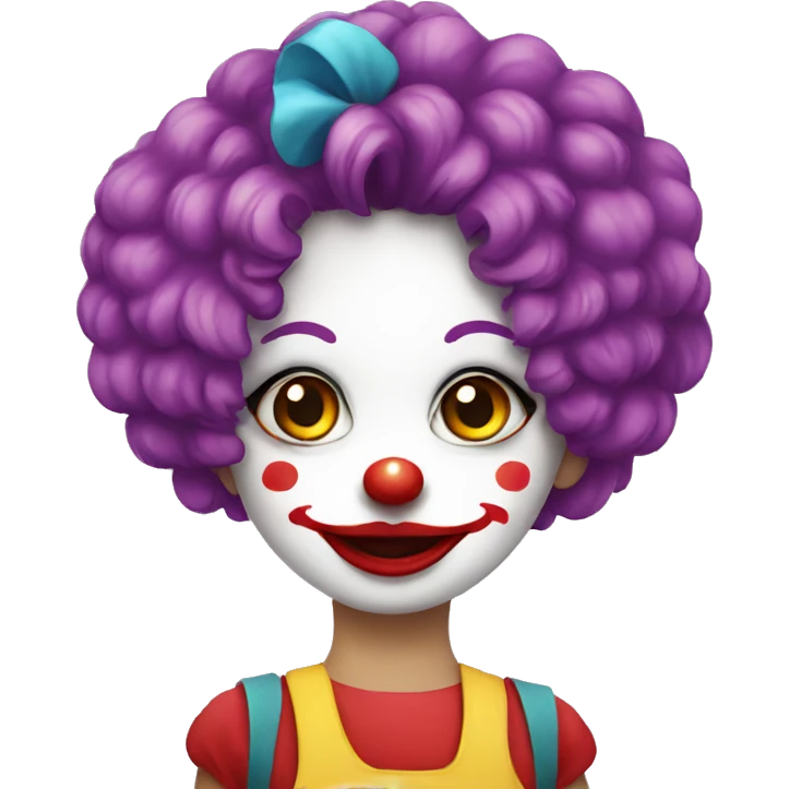 chick clown emoji