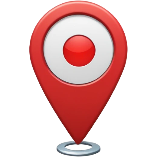location pin with circle inside emoji