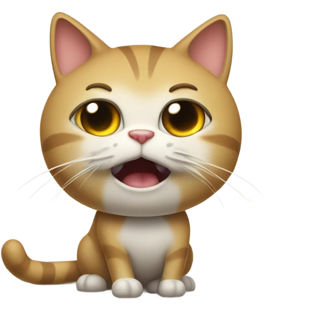 Cat puking emoji