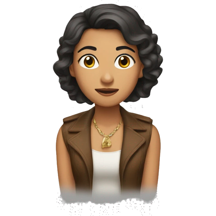 Chalina marrón  emoji