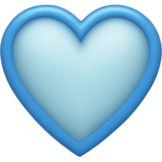 blue heart icon emoji