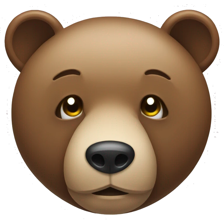 Bear with covered eyes emoji