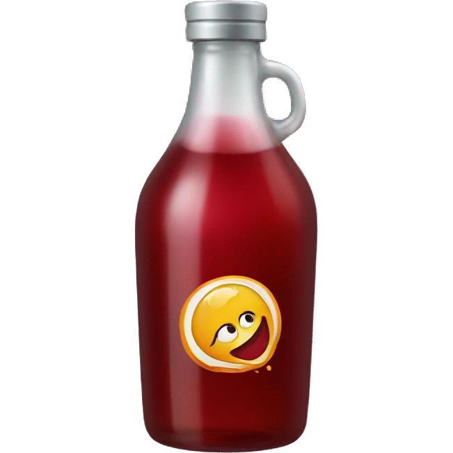 a bottle of grenadine syrup emoji
