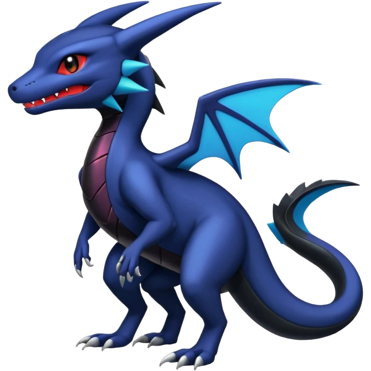 Shiny Salandit-Umbreon-Garchomp-Noivern-Noibat-Hybrid (Full body) emoji