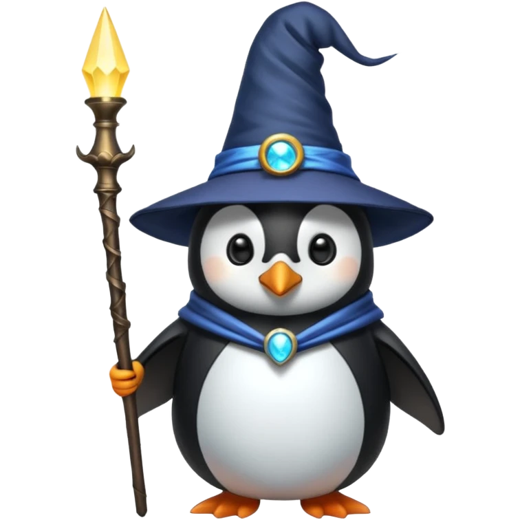 Penguin Wizard emoji