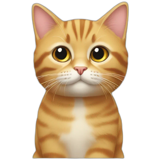 Chat sur un chat emoji