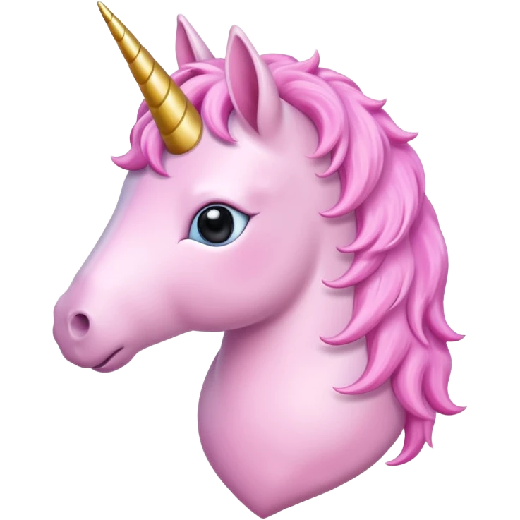 Unicornio corazón rosa  emoji