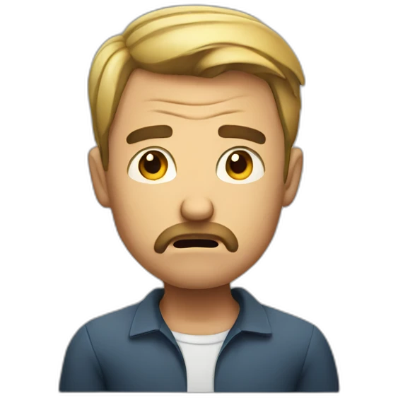 irritated man emoji