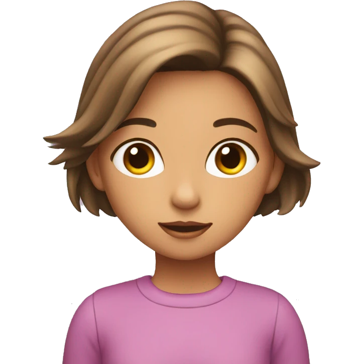 Niña abrazando gato emoji