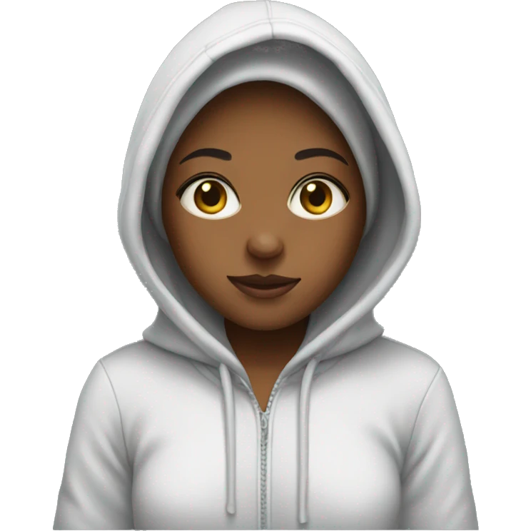 girl with hoodie emoji