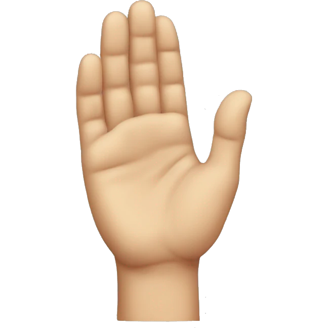 Human hand to the ear for listening  emoji