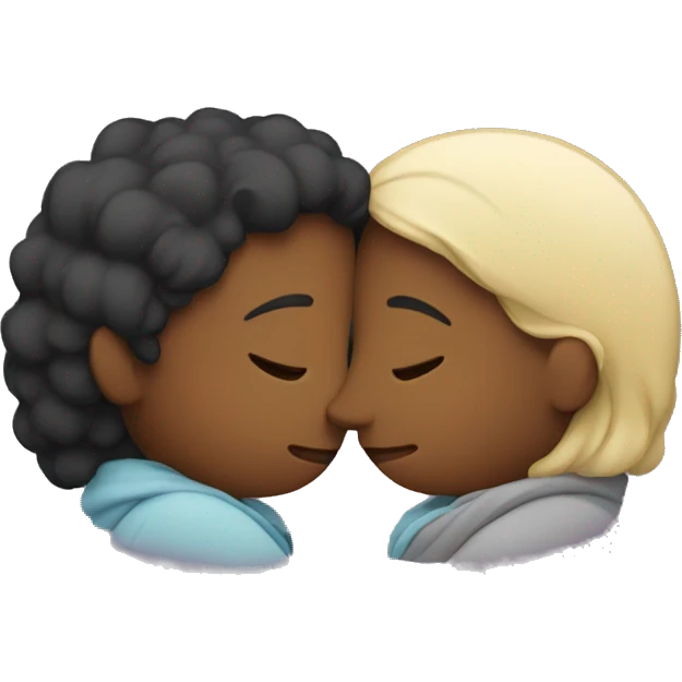 Two people cuddling  emoji