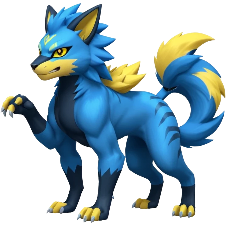 Zeraora-Luxray-Fakémon-hybrid-creature (full body)  emoji