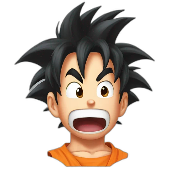 Son Goku shocked emoji