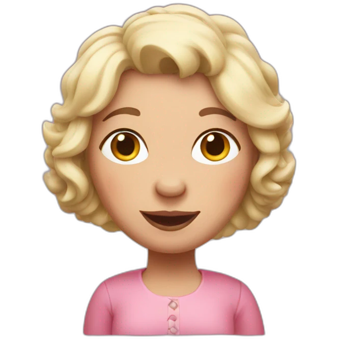 Pig lady emoji