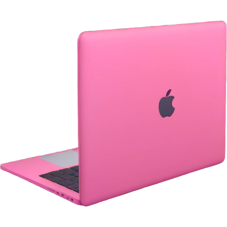 pink MacBook laptop emoji