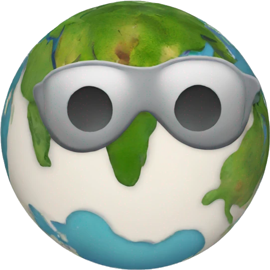 Earth as a website emoji
