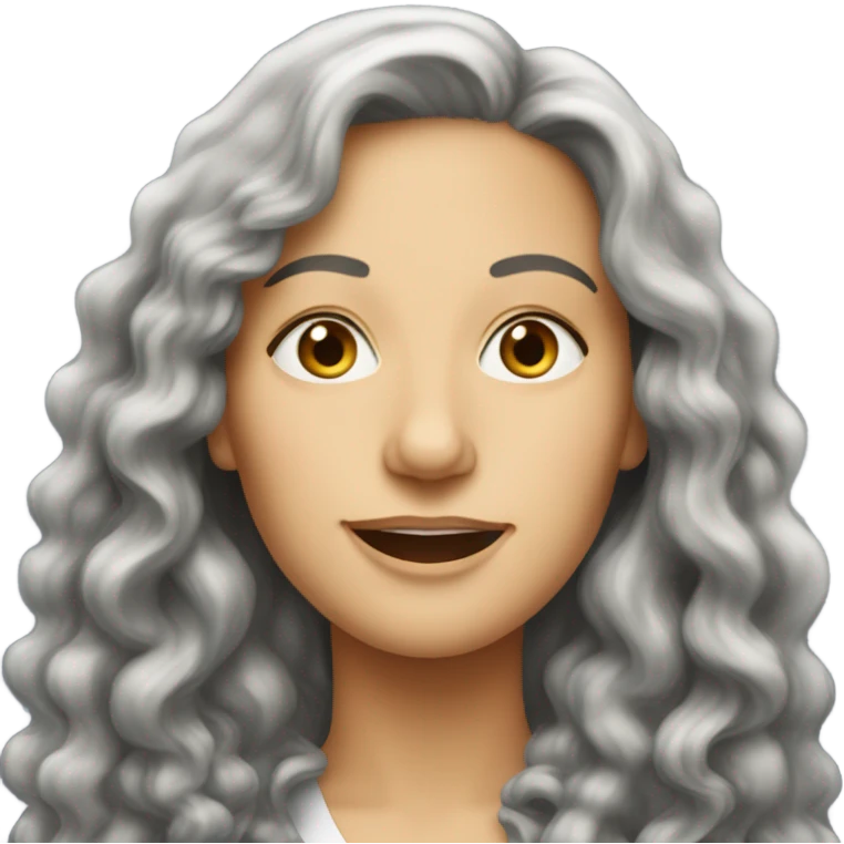Janice Hosenstein from friends with long wavy hair emoji