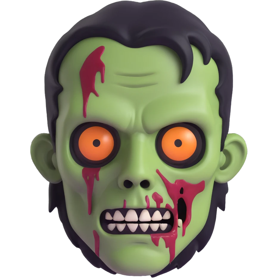 zombie man face emoji