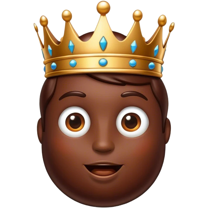 Chocolate king emoji