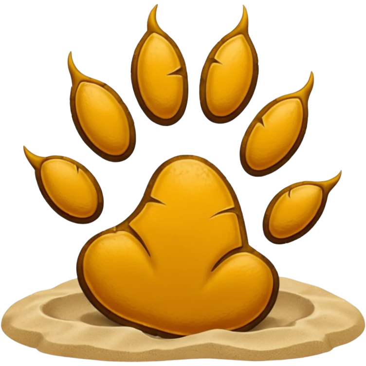 lion paw print emoji