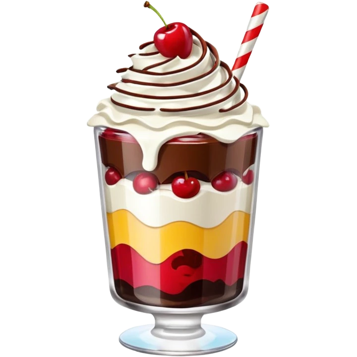 dessert in a glass emoji