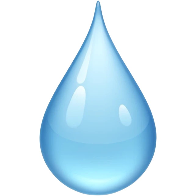 a drop of water emoji