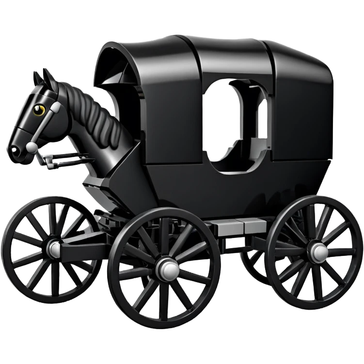 Darth Vader’s Lego horse-drawn 4 wheel caravan  emoji