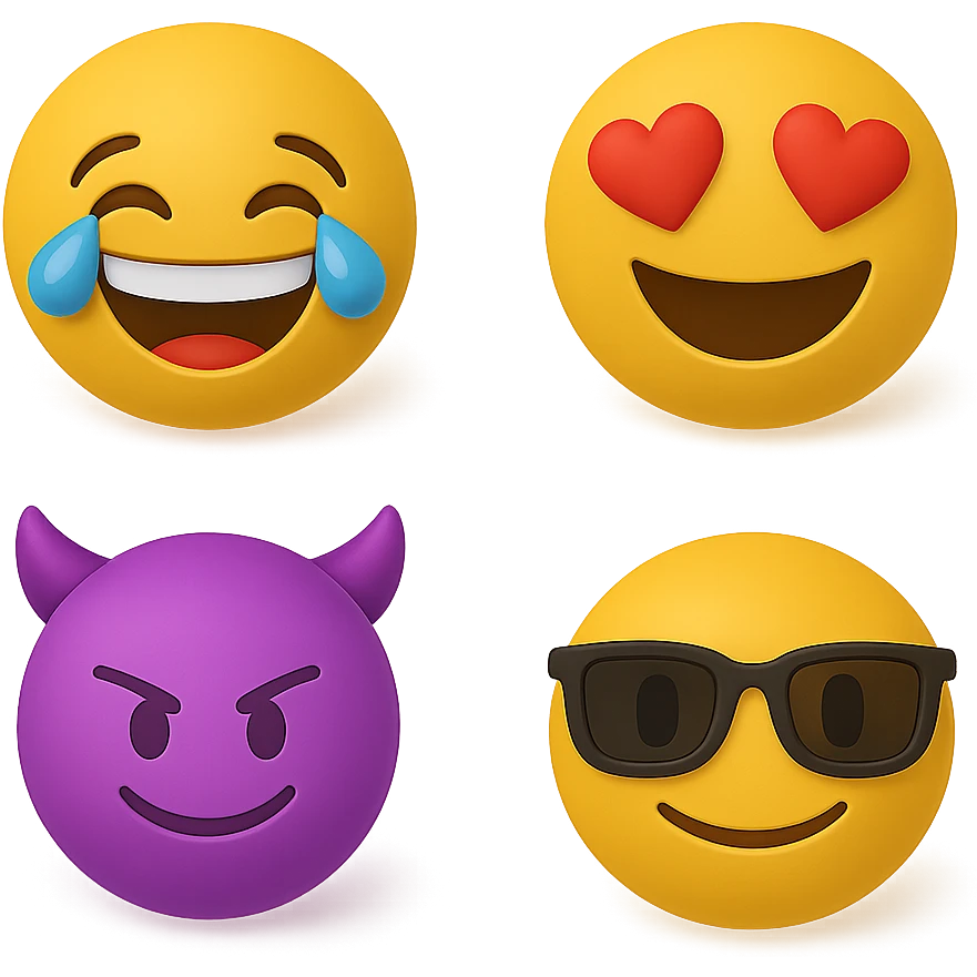 create this without background but keep all the shadows emoji