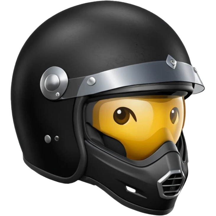 chinstrap motorcycle helmet emoji