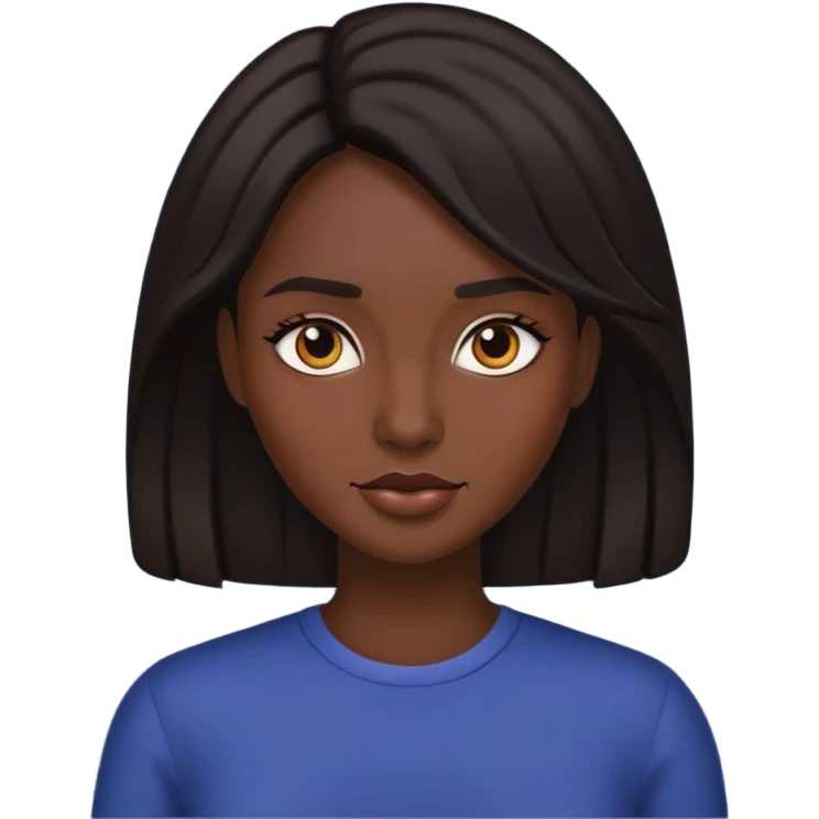 Melena morena emoji